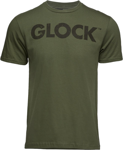 Glock Caliber Tee Military Green Ringspun Cotton Short Sleeve 2XL