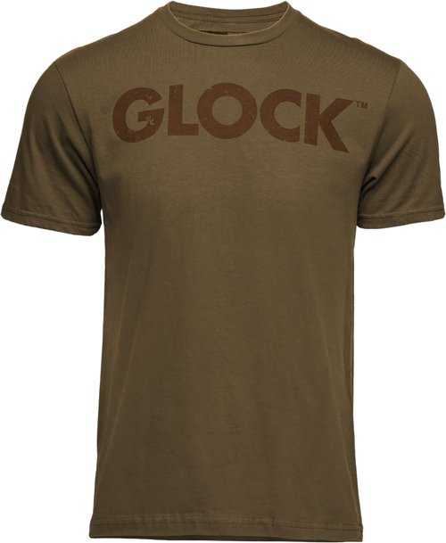 Glock AP96204 Caliber Coyote Tan Ringspun Cotton Short Sleeve XL