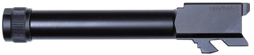 GLOCK Threaded Barrel, 9mm, Fits Gen 5 Glock 19, 19X, 45, Black, M1/2X28 RH Threads, Thread Protector Included