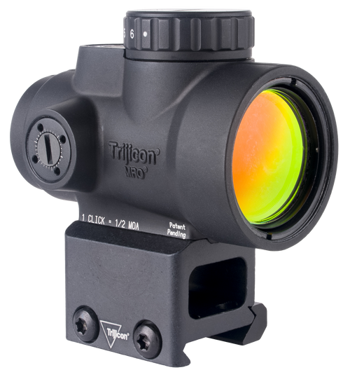 Trijicon MRO SD, Red Dot, 25mm Objective, 2 MOA Dot, Matte Finish, Black, Lower 1/3 Co-Witness Mount