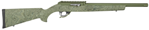 Tactical Solutions X-Ring VR Gen 2 22 LR, 16.5" Threaded Barrel, 1/2x28 Thread Pitch, Matte Finish, Olive Drab Green, Ghillie Green Hogue Stock, 1 Magazine, 10rd