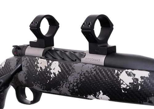 Weatherby Scope Mount/Ring Combo Matte Black Alloy 1" Tube Weatherby Mark V Medium Rings Magnum 9-Lug Action