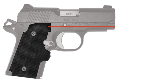 Crimson Trace LG409 Lasergrips 5mW Red Laser with 633nM Wavelength & Black for 9mm Kimber Micro