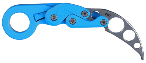 Columbia River Provoke Trainer, Folding Knife, Kinematic Opening, Non-Sharpened, 2.48" Blade, Grivory Handle, 420J2, Blue Handle, Silver Blade