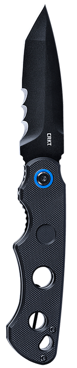 Columbia River All Bases Covered, Folding Knife, Oxide Finish, Black, Black G10 Handle, Combination Edge, 3.39" Blade Length, Sandvik 12C27, Assisted Opening, Liner Lock