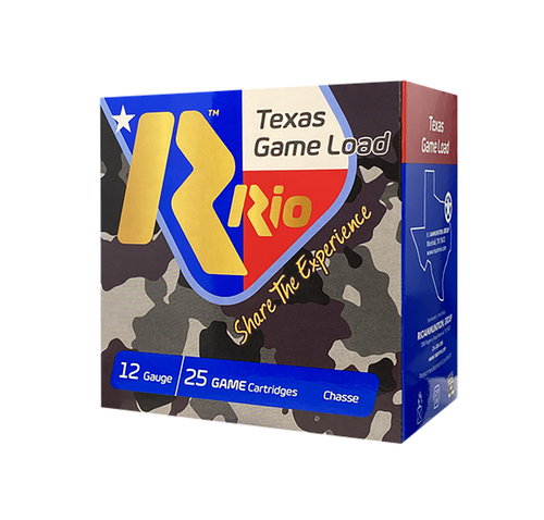 Rio Texas Game Load High Velocity 12Gauge 2.75" 1 1/4oz 6Shot, 25rd Box