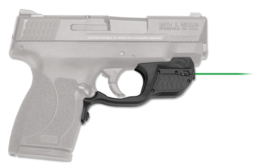 Crimson Trace LG485G Laserguard 5mW Green Laser for 532nM Wavelength & 50 ft Range Black for 45 ACP S&W M&P Shield