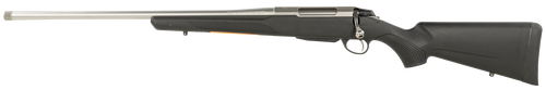 Tikka T3 Lite Stainless Synthetic 300 Winchester Magnum, 24" Barrel, Threaded 5/8X24, Stainless Finish, Black Stock, Single Stage Adjustable Trigger, 3rd, 1 Mag, Left Hand