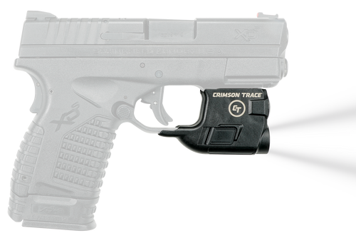 Crimson Trace LTG771 Lightguard For Handgun Springfield XD-S 110 Lumens Output White LED Light Trigger Guard Mount Matte Black Polymer