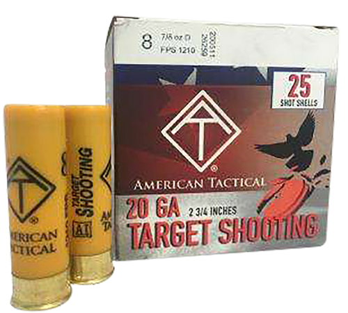 ATI Target Load 20 Gauge 2.75" 7/8oz 8Shot 25rd Box