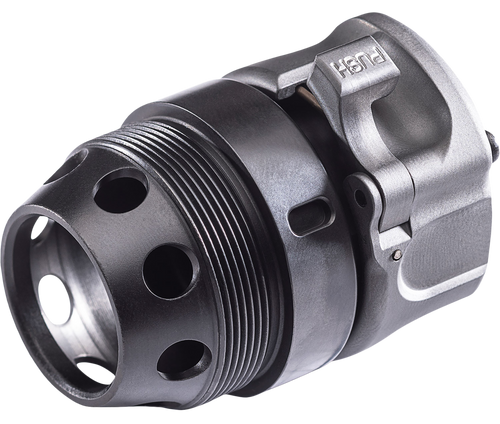 Surefire HUB Suppressor Muzzle Adapter, Converts any 1 3/8-24 Thread-Pattern HUB Suppressor for use with SureFire SOCOM Fast-Attach Muzzle Devices, 7.62 NATO, Nitride/DLC Finish, Black