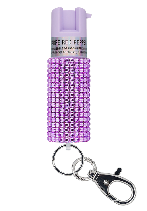 Sabre Jeweled Pepper Spray Lavender KRJLV02