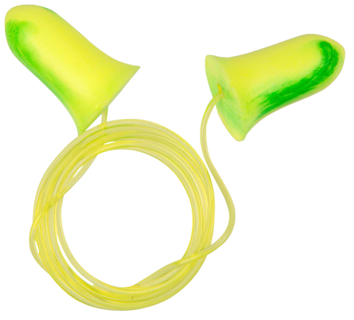 Allen ULTRX Tethered Tapered Foam Plug, NRR 32dB, Yellow, 5 Pairs