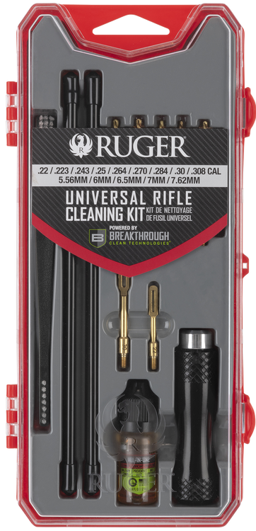 Allen Universal Cleaning Kit, For Calibers .22-.30, Red and Gray