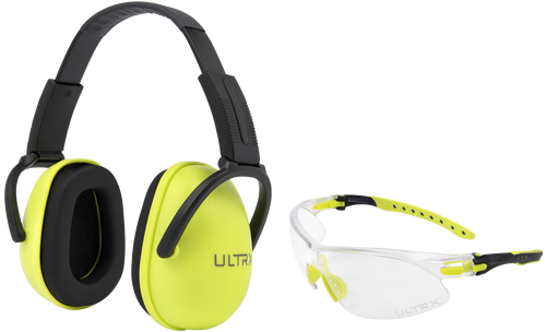 Allen Sound Blocker Ear & Eye Protection Combo 23 dB Lime Green Youth