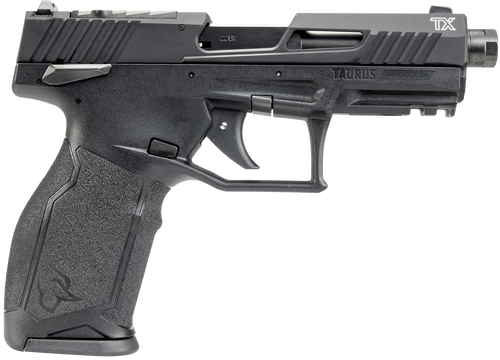 Taurus 2TX-22 22 LR,4.60" Threaded Barrel, Black, Serrated, Picatinny, Textured Grip, 10rd