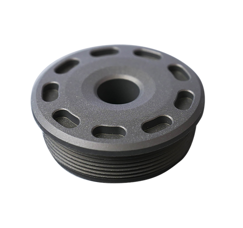 SilencerCo Bravo Front Cap 30 Caliber Titanium Black