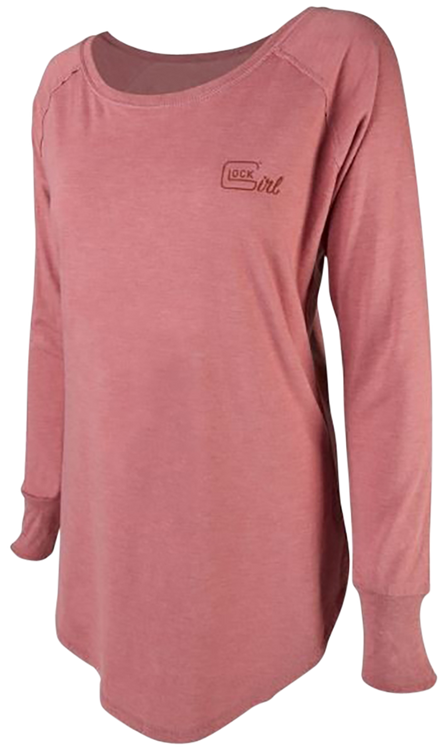 Glock Glock Girl Confidence Blush Cotton/Polyester/Rayon Long Sleeve Tunic Small