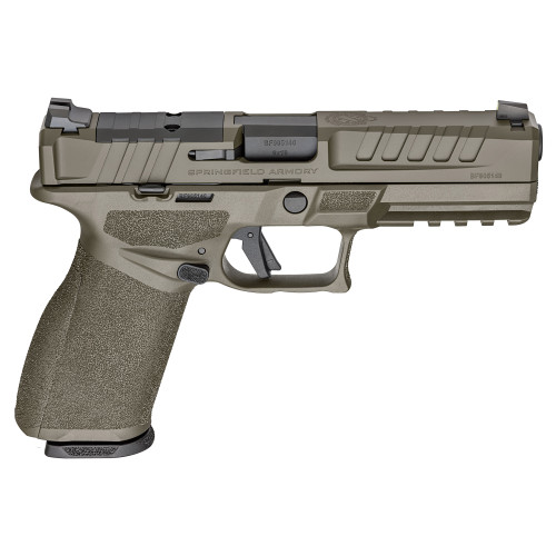 Springfield Echelon 4.5F 9mm, 4.5" Barrel, Cerakote Olive Drab, Optics Ready, Front Tritium, Tactical U-Dot Rear, 2x15rd Mags