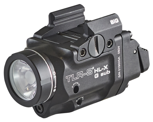 Streamlight TLR-8 HL-X Sub USB, Weaponlight with Green Laser, 1,000 Lumens, Black, Fits Sig P365/XL with Closed Rail Systems (Does Not Fit X-Macro), Includes Mounting Kit with Key, Multi-Tool, (1) SL-B9 Battery Pack, and USB-C Cord