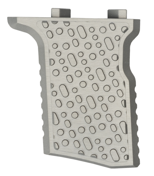 Q LLC Deluxe Q-Sert Vertical Grip Silver Anodized Aluminum