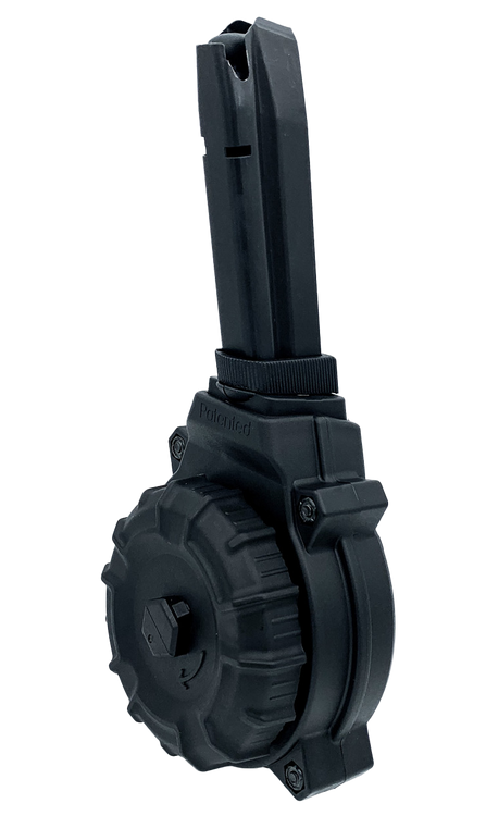 ProMag 50rds Drum 9mm Fits Browning Hi-Power Black Polymer