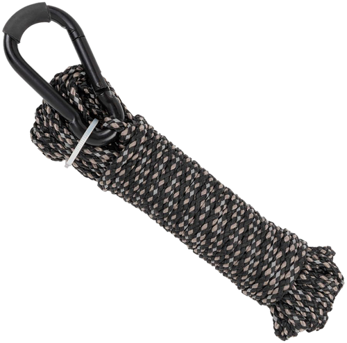 Allen Reflective Hoist Rope Black 25' Long