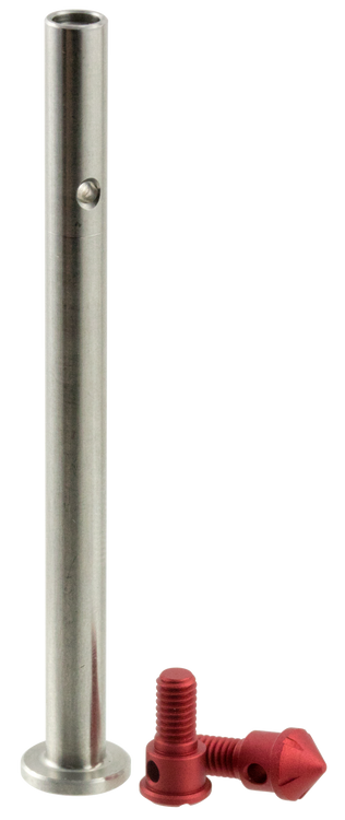 Strike Guide Rod Stainless Steel Rod with Red Hardcoat Anodized 7075-T6 Aluminum End Caps for Glock Gen3