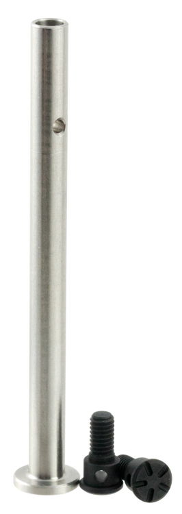 Strike Guide Rod Stainless Steel Rod with Black 7075-T6 Aluminum End Caps for Glock Gen3