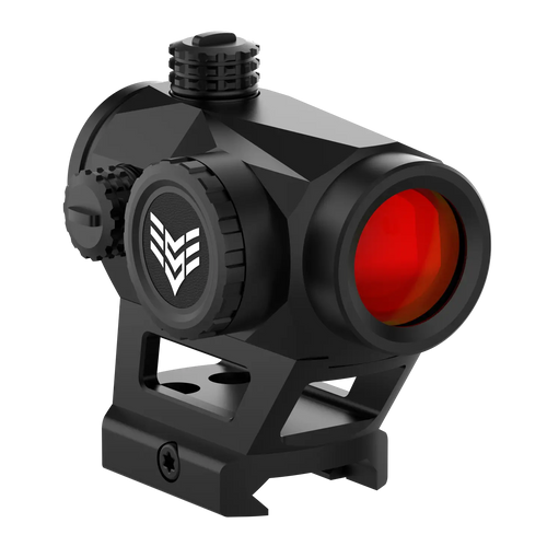 Swampfox Optics Liberator II Black 1x 22mm 2 MOA Multi-Reticle Red Reticle