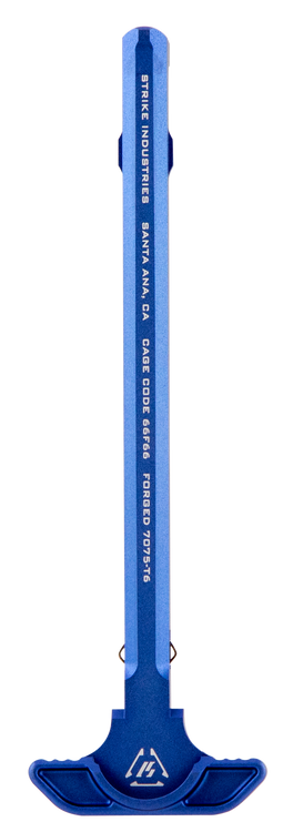 Strike Latchless Charging Handle AR-15 Blue Anodized Aluminum