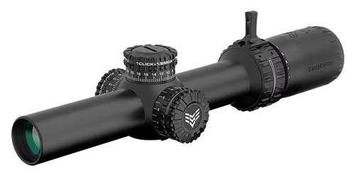 Swampfox Optics Arrowhead Black 1-10x24mm 30mm Tube Guerrilla Dot MIL Green Reticle