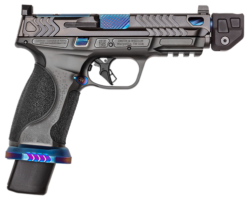 Smith & Wesson M&P M2.0 Metal HD Spec Series V 9mm, 4.875" Threaded Barrel with Strike Industreis Compensator, Steel Magwell, 23rd