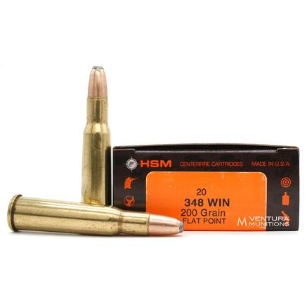 HSM 348 Win 200 gr, Flat Point, Interlock Standard, 20rd Box