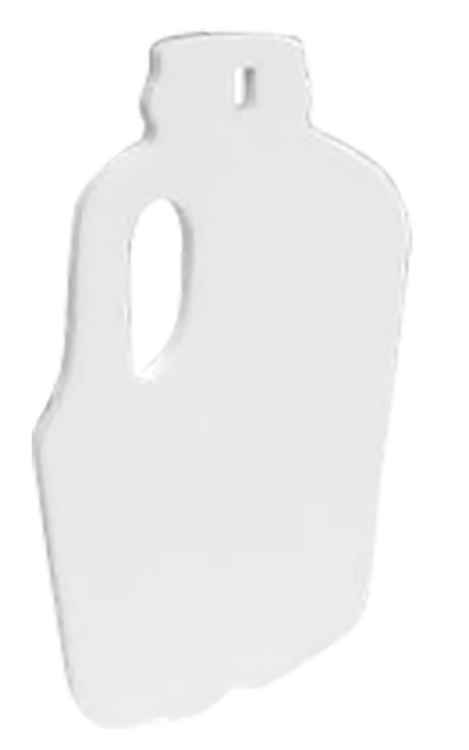 Birchwood Casey AR500 Gong, Milk Jug Silhouette Target, 3/8", 1-Hole, White