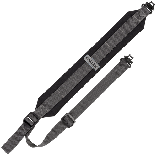 Allen Endura Sling, Rugged Fabric Construction, Matte Finish, Black and Gray, Includes Sling Swivels
