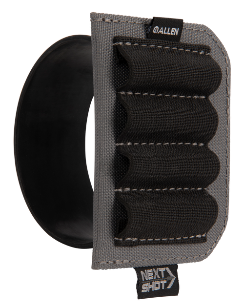 Allen Next Shot  Cartridge Carrier Band Black Silicone Band Multi-Caliber Capacity 4rd  Buttstock Mount