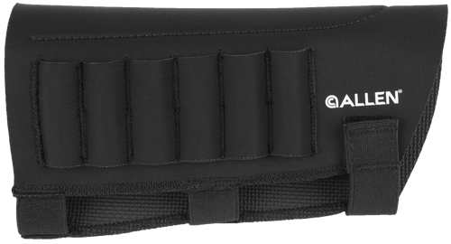 Allen Buttstock Shell Holder Black Neoprene .223-300 Win Magnum Capacity 6rd Velcro Mount