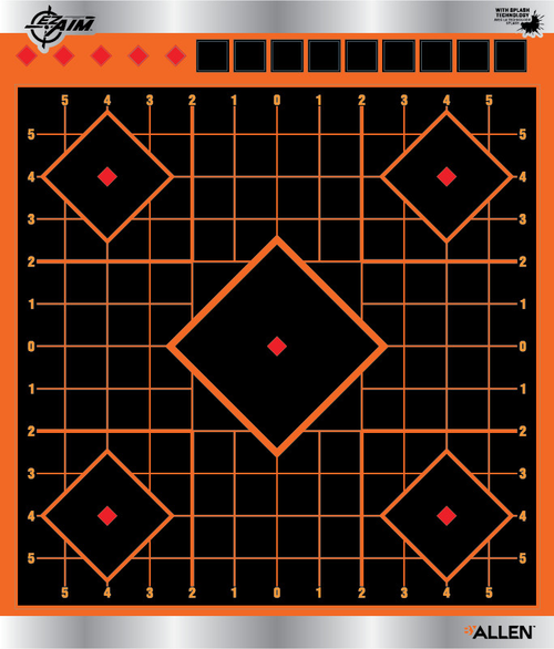 EZ-Aim EZ-Aim Reflective 9" Self-Adhesive Splash Sight-in- Grid Mylar Target 4 Per Pkg