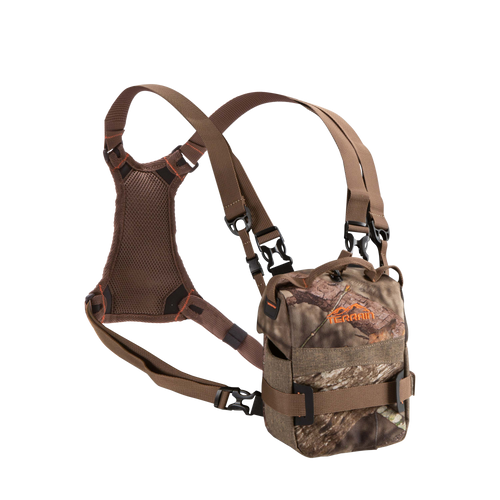 Terrain Plateau Binocular Pack with Mossy Oak Break-Up Country Finish, Silent Magnetic Flap, Adjustable Strap, Back Harness Panel & Soft Interior