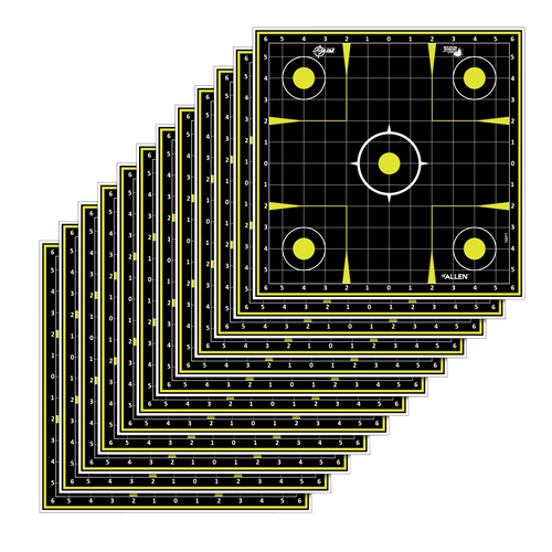 EZ-Aim Non-Adhesive Splash Sight-In Grid Non-Adhesive Paper Target 12" x 12" 12 Per Pack