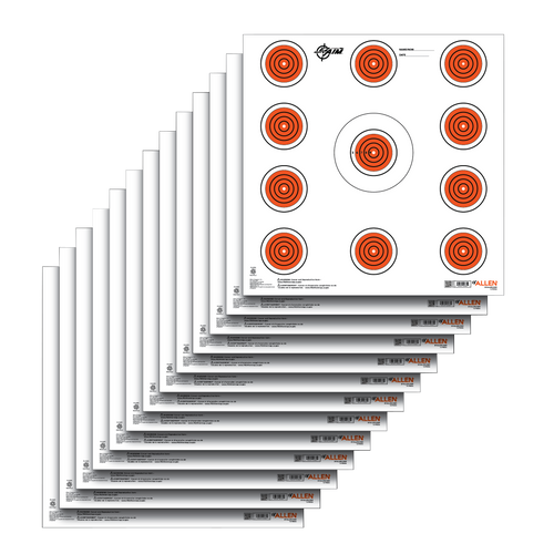 EZ-Aim Paper Targets Indoor SPOT Paper Hanging 12" x 12" Orange/White 13 Per Pkg