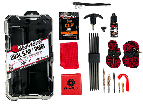 KleenBore Dual System Cleaning Kit 5.56/22/223  Dual Rod Rope Pull Through
