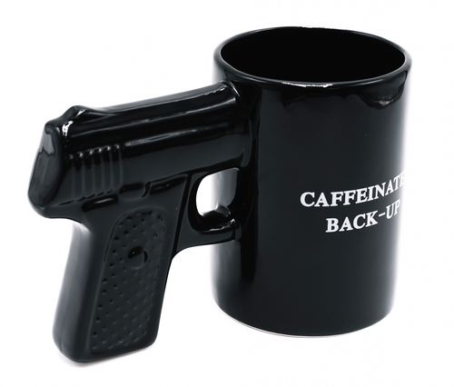 Caliber Gourmet CBG-M-1049 Caliber Gourmet Gun Mug Black Ceramic Pistol