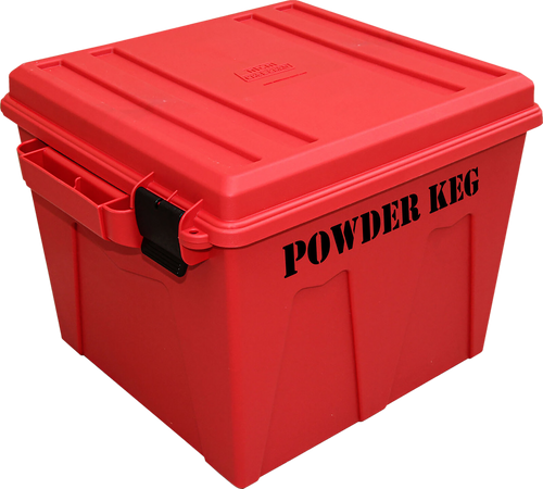 MTM Case-Gard Powder Keg Storage Container Red Polypropylene Plastic