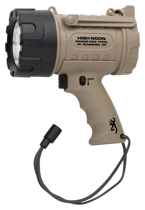 Browning High Noon Power Pro Spotlight-USB/12V/110V Tan | White 1700 Lumens