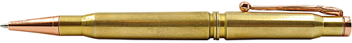 S&W Pepper Spray Caliber Gourmet Ball Point Pen Gold Brass