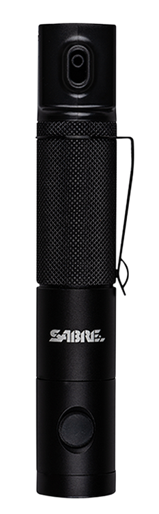 Sabre PepperLight Pepper Spray/Flashlight Capsaicin 750 Lumens Effective Distance 10 ft .53 oz Black