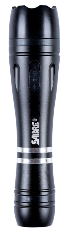 Sabre Tactical Stun Gun Flashlight Black 2.51 uC Pain Rating
