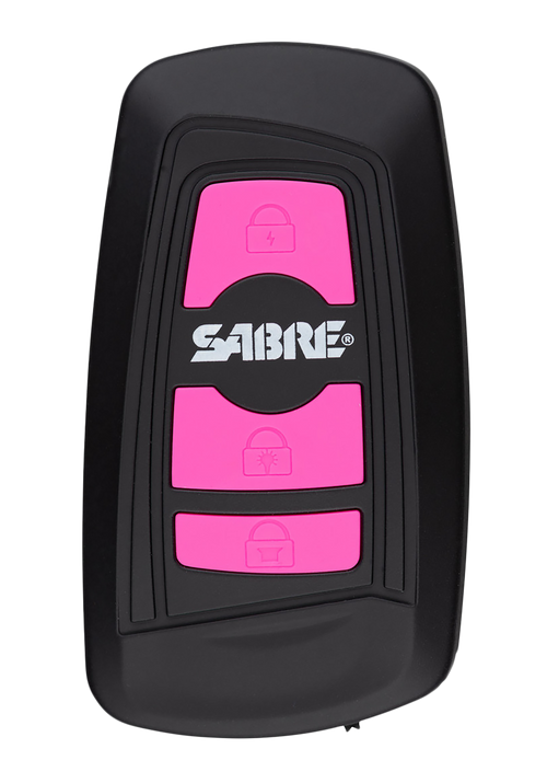 Sabre 3-In-1 Stun Gun Safety Tool Pink Polymer 1.15 uC Pain Rating Features Built in Flashlight